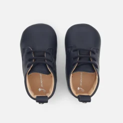 Chaussons|Chaussures-Jacadi Chaussons bébé garçon en cuir - marine MARINE JACADI