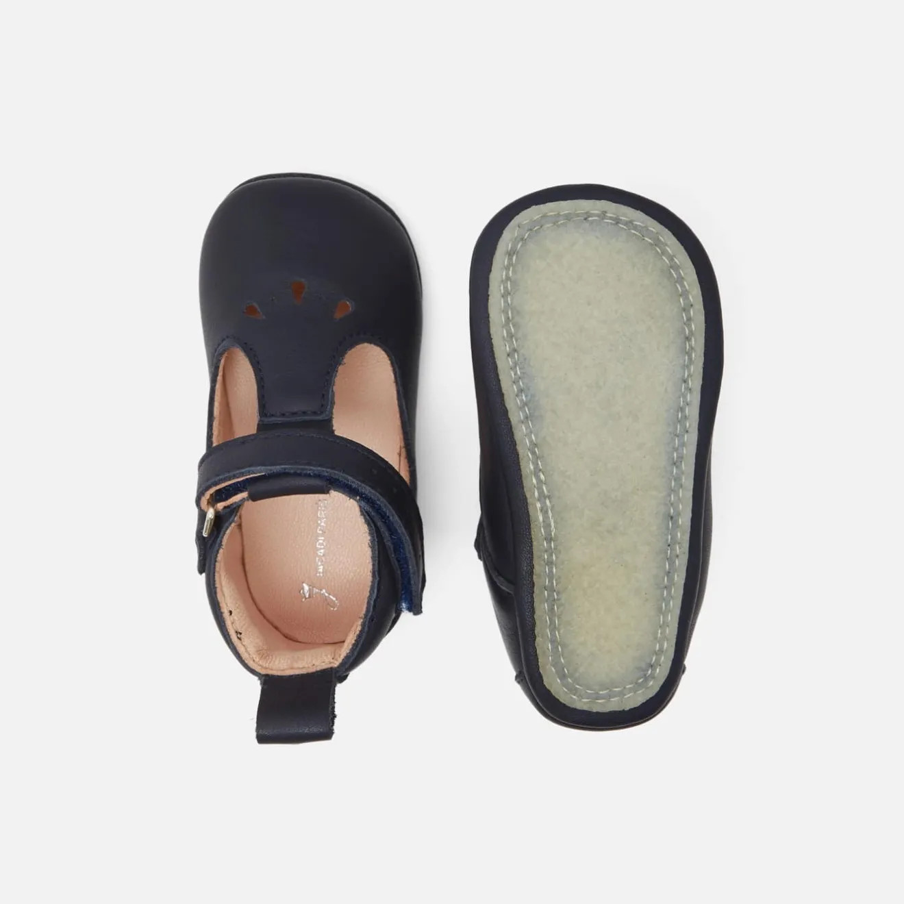 Chaussons|Chaussons-Jacadi Chaussons souples salomés bébé - marine MARINE JACADI