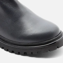 Boots Et Botillons|Chaussures-Jacadi Chelsea boots enfant fille en cuir lisse - marine MARINE JACADI