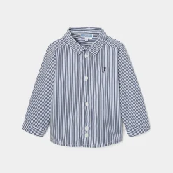 Chemise-Jacadi Chemise à rayures bébé garçon - BLANC/BLEU
