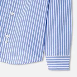 Chemise-Jacadi Chemise enfant garçon en popeline rayée - BLANC/BLEU