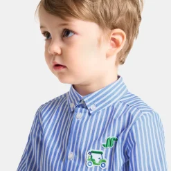 Chemise-Jacadi Chemise rayée bébé garçon - BLANC/BLEU