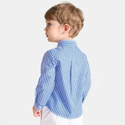 Chemise-Jacadi Chemise rayée bébé garçon - BLANC/BLEU