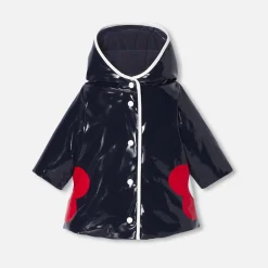 Manteaux, Vestes Et Combi Pilote-Jacadi Ciré bébé fille vernis - marine MARINE JACADI