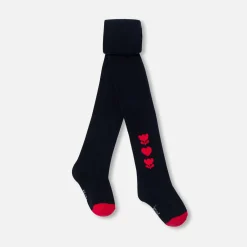 Accessoires-Jacadi Collants bébé fille motif cœur - marine MARINE JACADI
