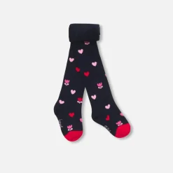 Accessoires-Jacadi Collants bébé fille motif cœur tulipe - lore MARINE/MULTICO