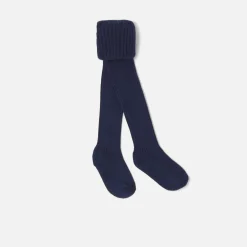 Accessoires-Jacadi Collants côtelés bébé - marine MARINE JACADI