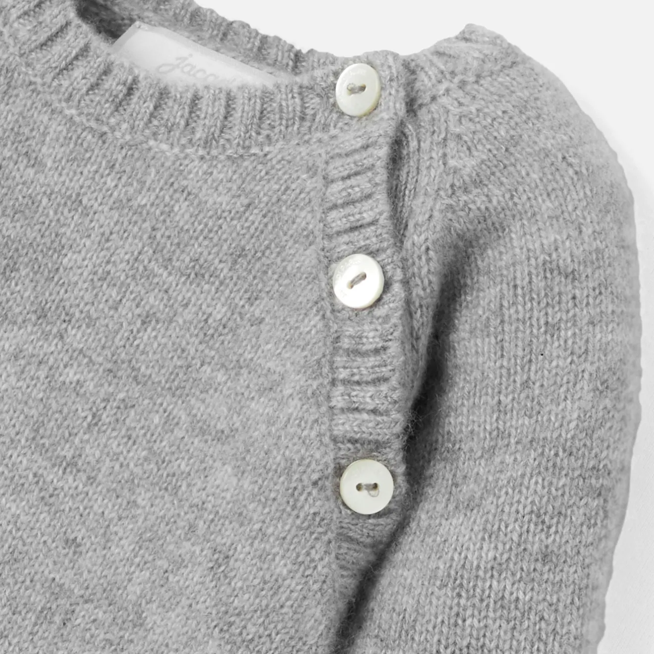 Combinaison, Barboteuse Et Ensemble-Jacadi Combinaison bébé en cachemire - gris chine clair GRIS CHINE CLAIR JACADI