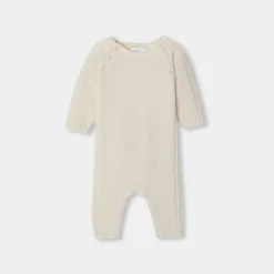 Combinaison, Barboteuse Et Ensemble-Jacadi Combinaison bébé en cachemire - blanc doux BLANC DOUX JACADI