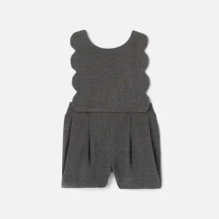 Combinaison Et Ensemble-Jacadi Combinaison bébé fille - gris anthracite GRIS ANTHRACITE JACADI