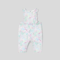 Combinaison, Barboteuse Et Ensemble-Jacadi Combinaison bébé fille en tissu Liberty - lore BLANC/MULTICO