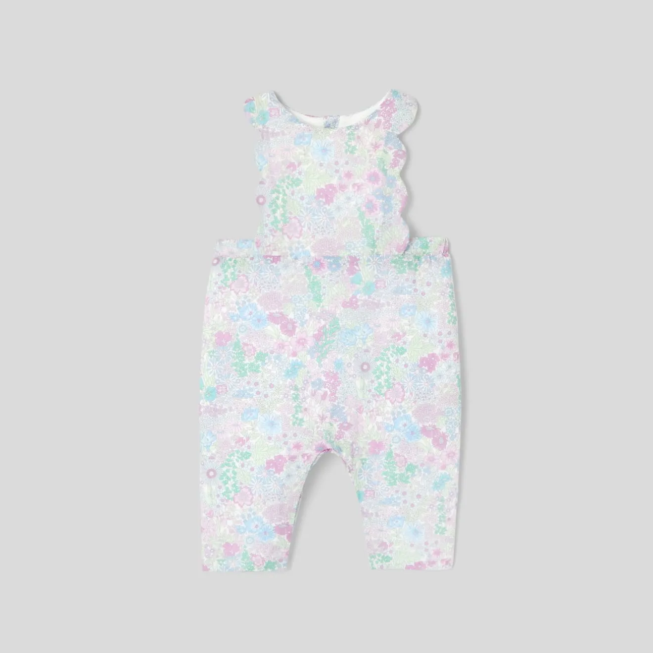 Combinaison, Barboteuse Et Ensemble-Jacadi Combinaison bébé fille en tissu Liberty - lore BLANC/MULTICO