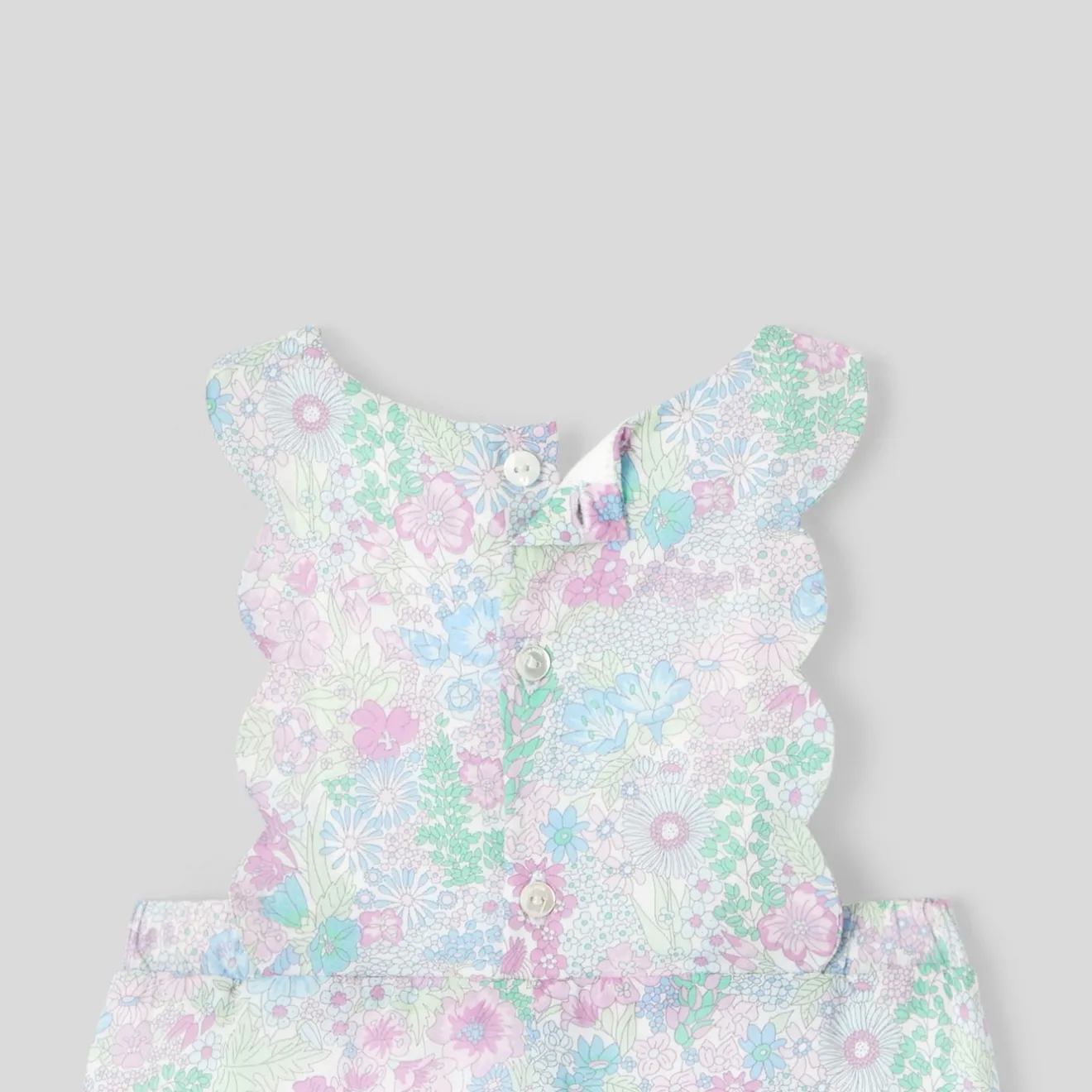 Combinaison, Barboteuse Et Ensemble-Jacadi Combinaison bébé fille en tissu Liberty - lore BLANC/MULTICO