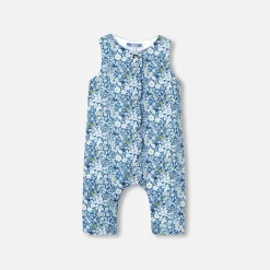 Combinaison, Barboteuse Et Ensemble-Jacadi Combinaison bébé fille en Tissu Liberty - lore BLEU/MULTICO