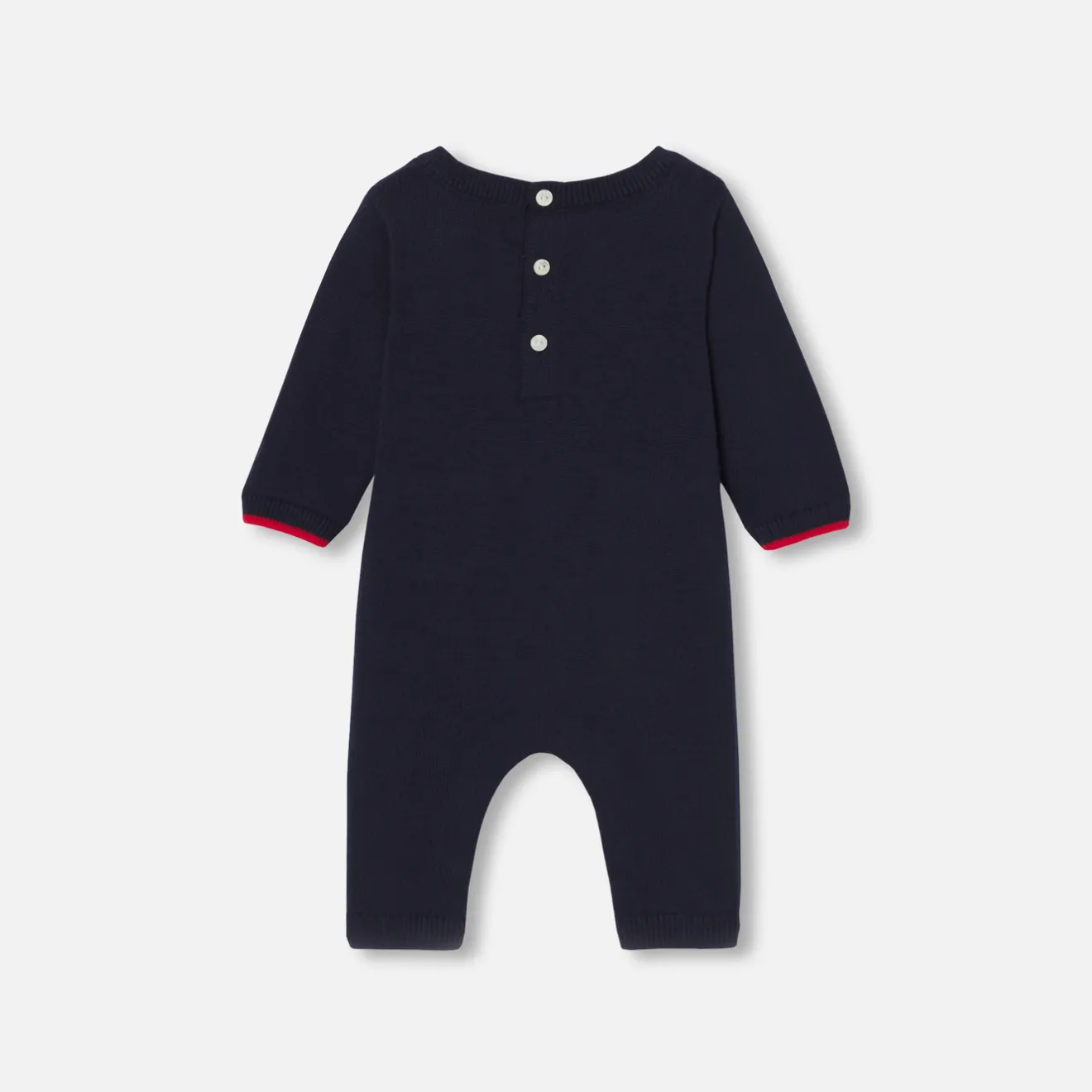 Combinaison, Barboteuse Et Ensemble-Jacadi Combinaison bébé garçon en tricot - lore MARINE/MULTICO