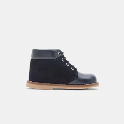 Boots Et Bottillons-Jacadi Desert boots bébé garçon en cuir - marine MARINE JACADI