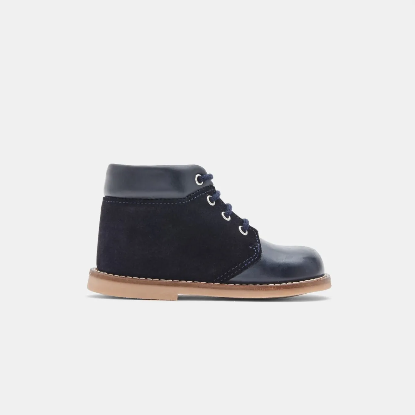 Boots Et Bottillons-Jacadi Desert boots bébé garçon en cuir - marine MARINE JACADI