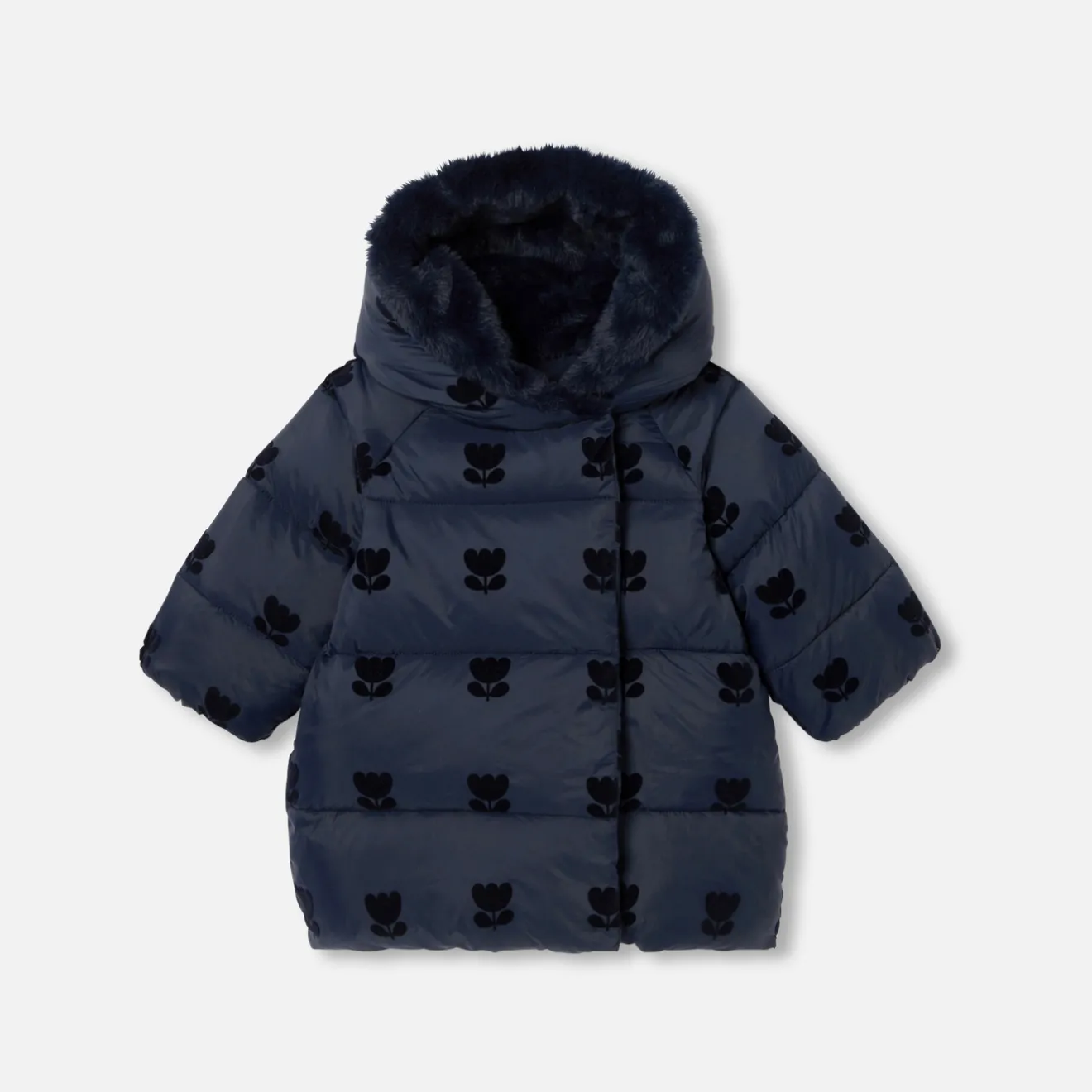 Manteaux, Vestes Et Combi Pilote-Jacadi Doudoune mi-longue bébé fille - marine MARINE JACADI