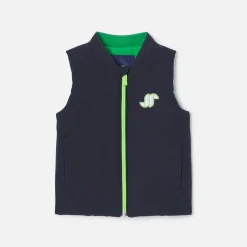 Manteaux, Vestes Et Combi Pilote-Jacadi Doudoune sans manches bébé garçon - MARINE/VERT