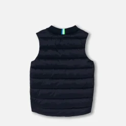 Manteau, Doudoune Et Veste-Jacadi Doudoune sans manches réversible enfant garçon - MARINE/VERT