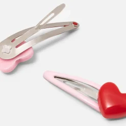 Accessoires-Jacadi Duo de barrettes bébé fille - ROSE/ROUGE