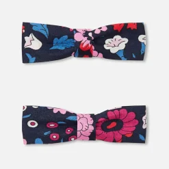 Accessoires-Jacadi Duo de barrettes enfant fille - lore MARINE/MULTICO
