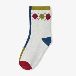 Accessoires-Jacadi Duo de chaussettes bébé garçon - lore MULTICO