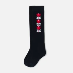 Accessoires-Jacadi Duo de chaussettes hautes enfant fille - marine MARINE JACADI