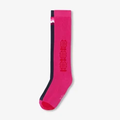 Accessoires-Jacadi Duo de chaussettes hautes enfant fille - lore MULTICO