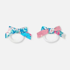 Accessoires-Jacadi Duo d'élastiques bébé fille - ROSE/VERT