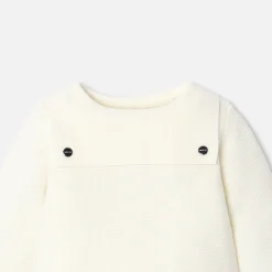 Combinaison, Barboteuse Et Ensemble-Jacadi Ensemble bébé en laine point mousse - blanc doux BLANC DOUX JACADI