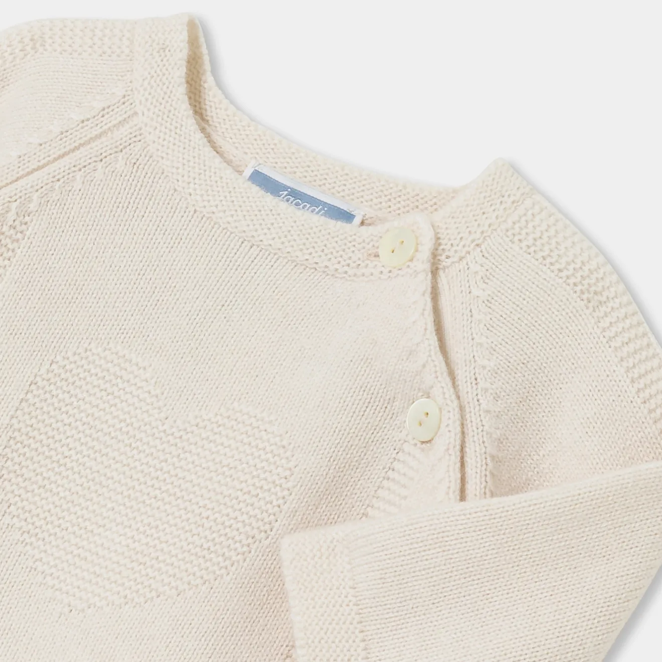 Combinaison, Barboteuse Et Ensemble-Jacadi Ensemble bébé fille en tricot - blanc doux BLANC DOUX JACADI
