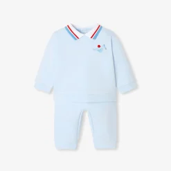 Combinaison, Barboteuse Et Ensemble-Jacadi Ensemble bébé garçon en molleton - BLEU PALE