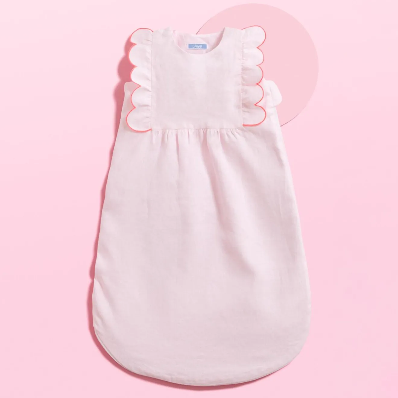 Gigoteuse, Couverture|Gigoteuses Et Couvertures-Jacadi Gigoteuse en lin 0-6 mois - rose pale ROSE PALE JACADI