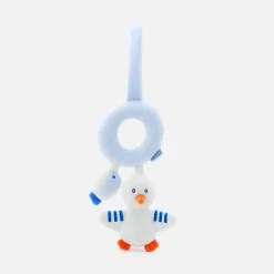 Doudou, Peluche|Eveil, Doudou Et Peluche-Jacadi Hochet mouette et poisson - BLANC/BLEU