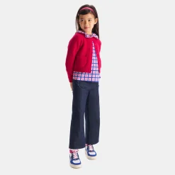 Pantalon Et Jogging-Jacadi Jean large enfant fille - DENIM FONCE