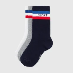 Accessoires-Jacadi Lot de 3 paires de chaussettes enfant garçon - lore MULTICO