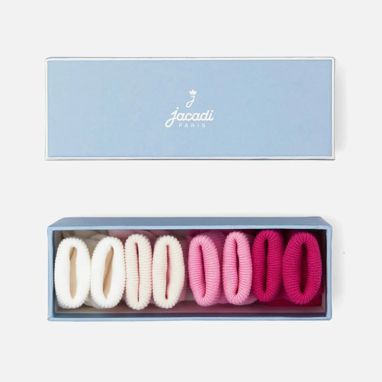 Accessoires-Jacadi Lot de 4 paires de chaussettes bébé fille - lore ROSE/MULTICO