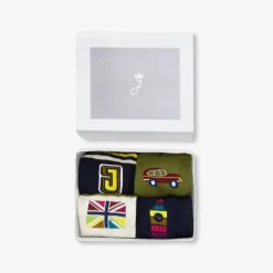 Accessoires-Jacadi Lot de 4 paires de chaussettes enfant garçon - lore MULTICO