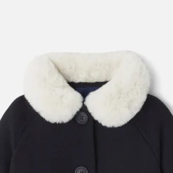 Manteaux, Vestes Et Combi Pilote-Jacadi Manteau bébé fille en drap de laine - marine MARINE JACADI