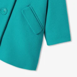 Manteaux, Vestes Et Combi Pilote-Jacadi Manteau bébé fille en drap de laine - VERT ROSEAU