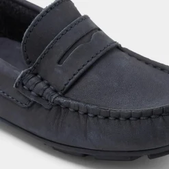 Chaussures Basses|Chaussures-Jacadi Mocassins enfant garçon en nubuck - marine MARINE JACADI