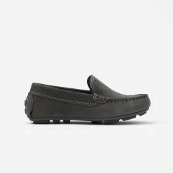 Chaussures Basses|Chaussures-Jacadi Mocassins enfant garçon en nubuck - gris anthracite GRIS ANTHRACITE JACADI