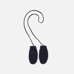 Accessoires-Jacadi Moufles bébé fille en tricot - marine MARINE JACADI