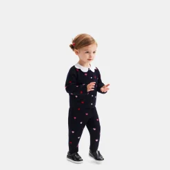 Pantalon Et Short-Jacadi Pantalon bébé fille en tricot - lore MARINE/MULTICO