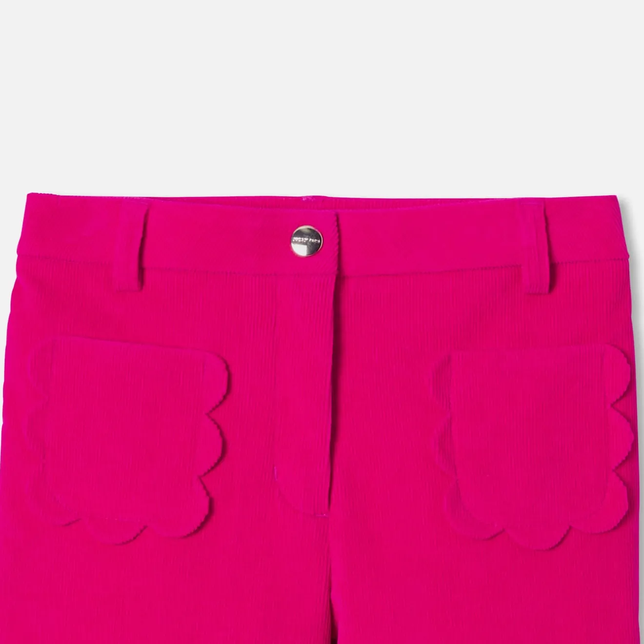 Pantalon Et Jogging-Jacadi Pantalon large en velours enfant fille - ROSE GRENADINE