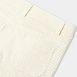 Pantalon Et Jogging-Jacadi Pantalon large enfant fille en velours côtelé - blanc doux BLANC DOUX JACADI
