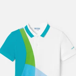 T-Shirt, Polo Et Sous-Pull-Jacadi Polo enfant garçon en piqué de coton - lore BLANC/MULTICO