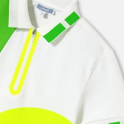 T-Shirt, Polo Et Sous-Pull-Jacadi Polo enfant garçon en piqué de coton - lore BLANC/MULTICO