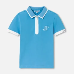 T-Shirt, Polo Et Sous-Pull-Jacadi Polo manches courtes enfant garçon - CIEL
